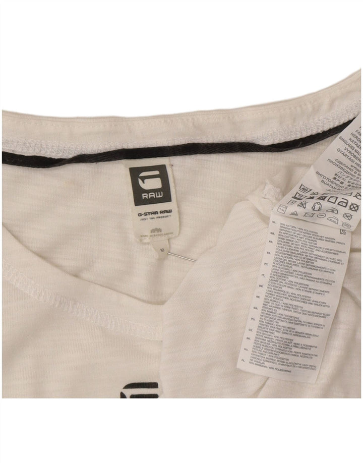 G-Star muška majica kratkih rukava s grafičkim motivima, srednji bijeli flekasti pamuk