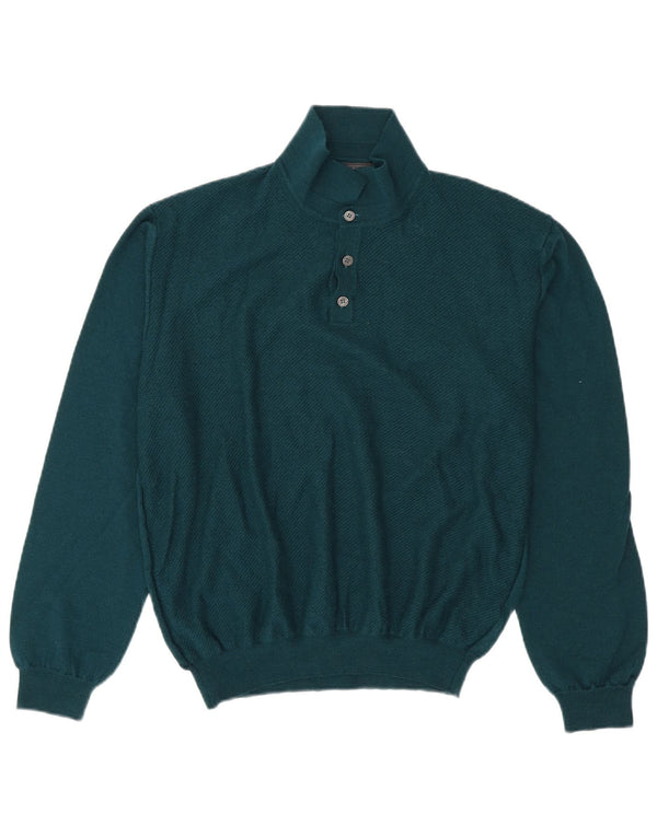 Marks & Spencer muški pulover s polo ovratnikom 2XL zeleni akril