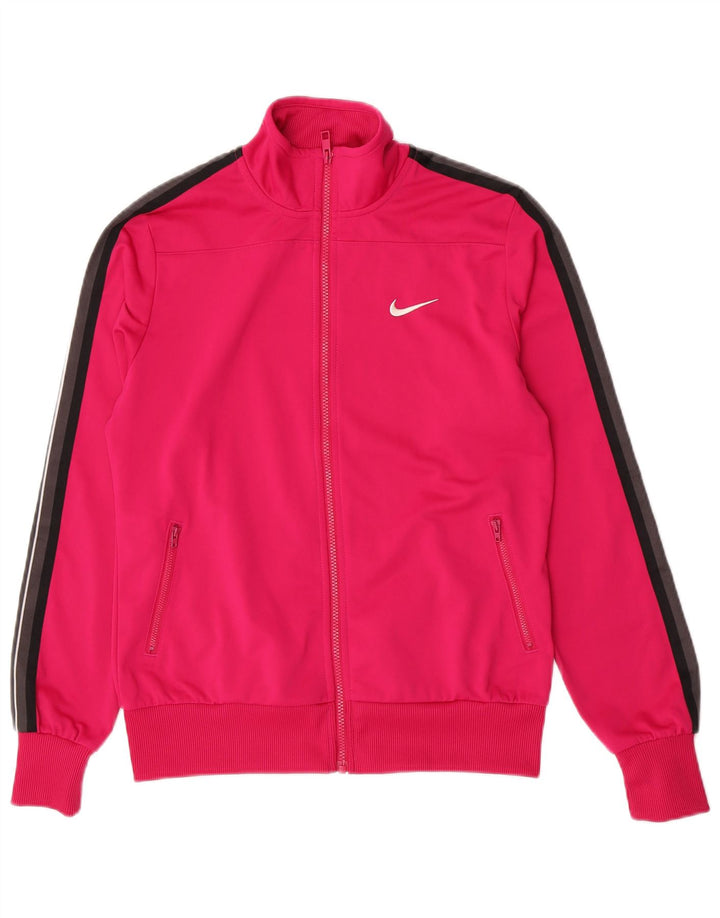 Nike ženska gornja jakna za trenirku UK 14 Large Pink Colourblock Poliester