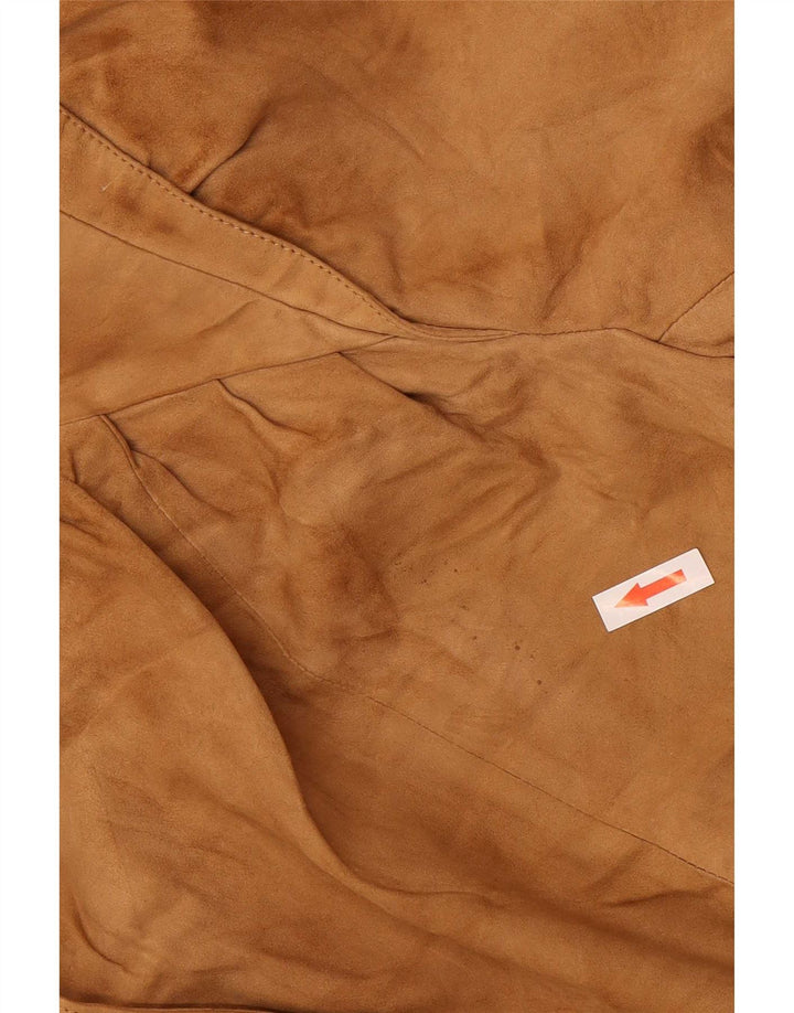 Vintage ženska bomber jakna od brušene kože IT 42 srednje bež kože