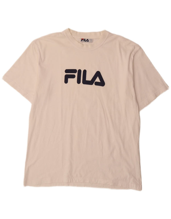 Fila Muška majica kratkih rukava Regular Graphic IT 58 2XL bijeli pamuk