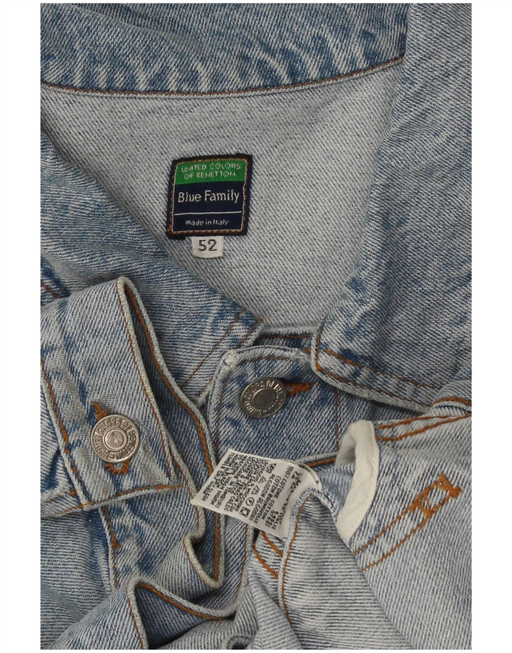 Benetton muška traper jakna IT 52 XL plavi pamuk