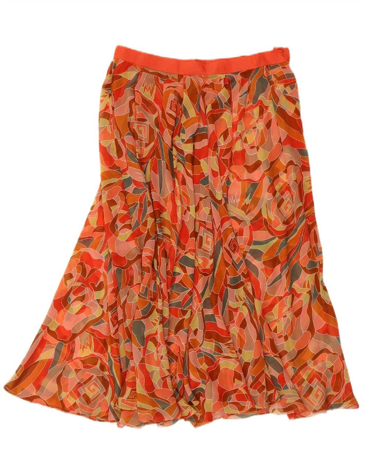 VINTAGE Womens Abstract Pattern Flared Skirt W31 Medium Multicoloured