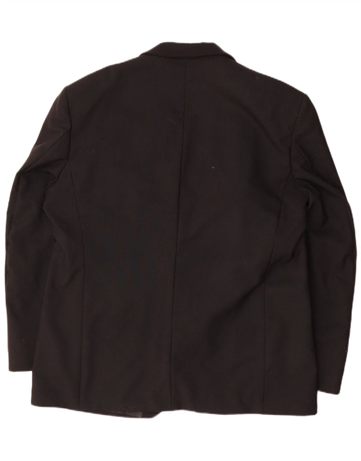 Wilvorst muška jakna sako s 1 gumbom UK 42 XL crna vuna