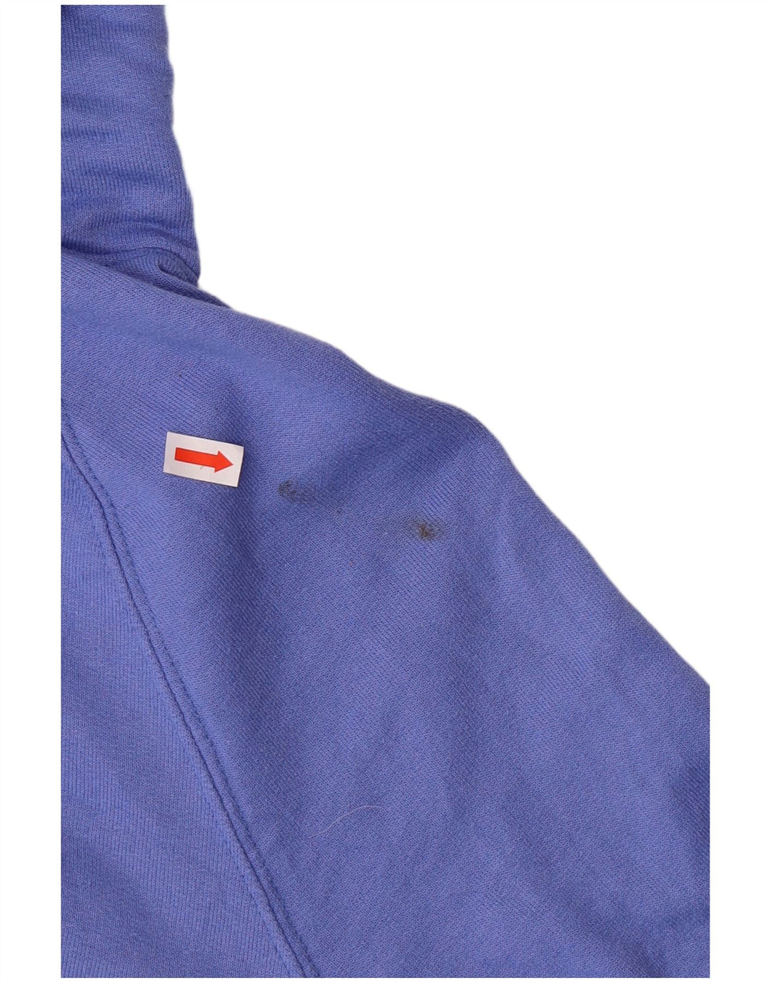 CHAMPION Womens Graphic Hoodie Jumper UK 10 Small Blue Polyester