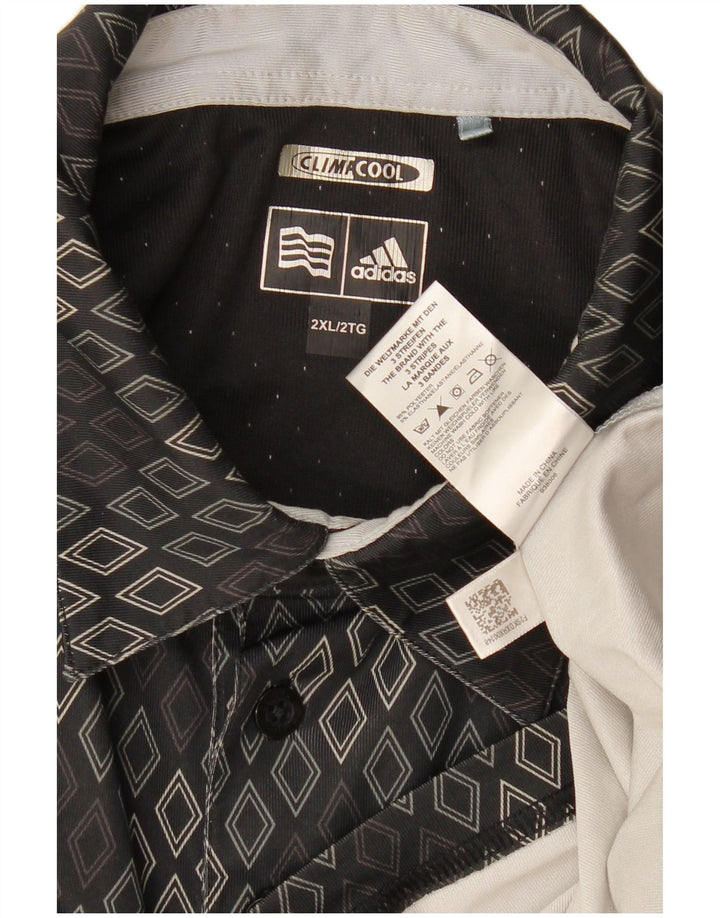 Adidas muška Climacool polo majica 2XL crna Argyle/Diamond poliester
