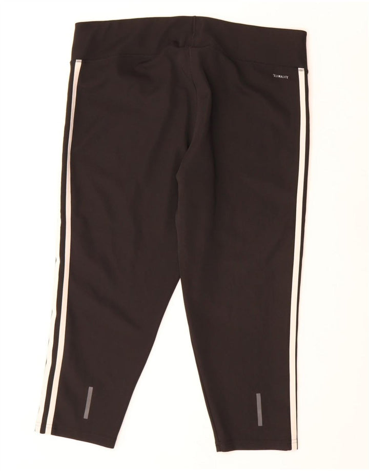Adidas ženske Climalite Capri tajice UK 18 XL crni poliester