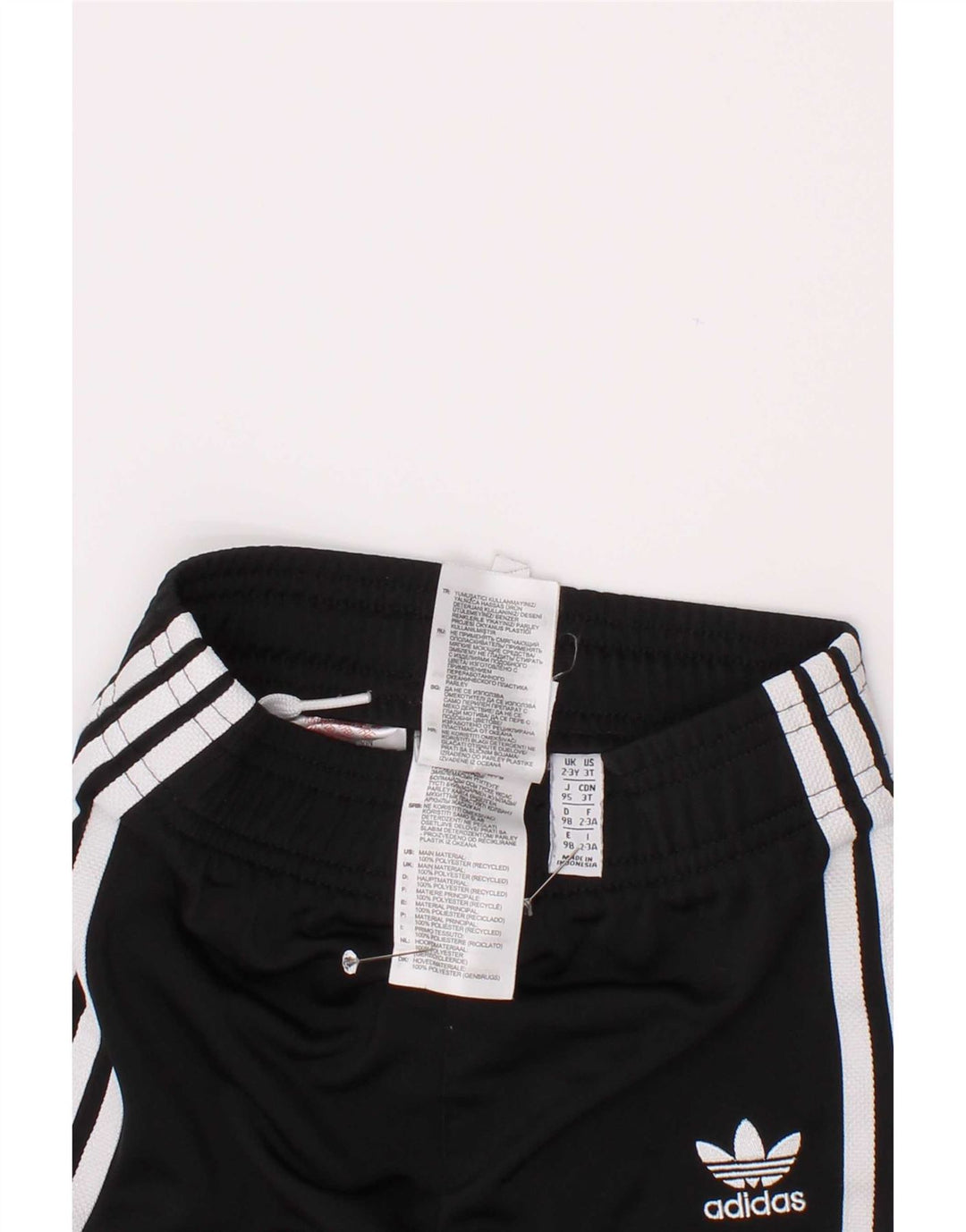 Adidas trenirka za dječake, hlače za trčanje, 2-3 godine, crni poliester