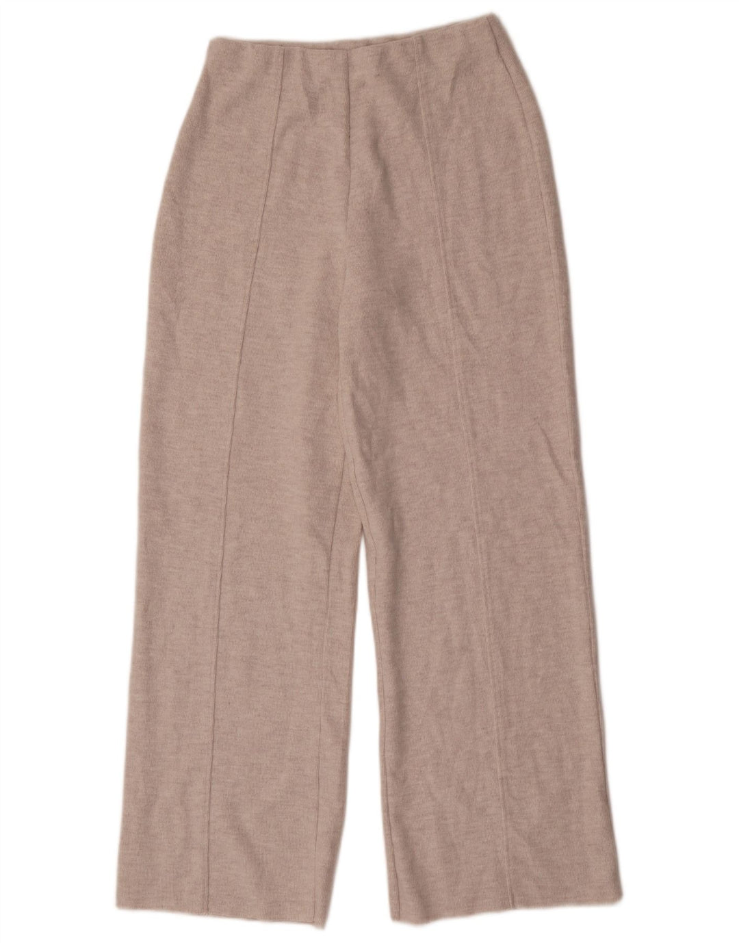 Zara ženske pletene hlače širokih nogavica male W28 L30 sivi poliester