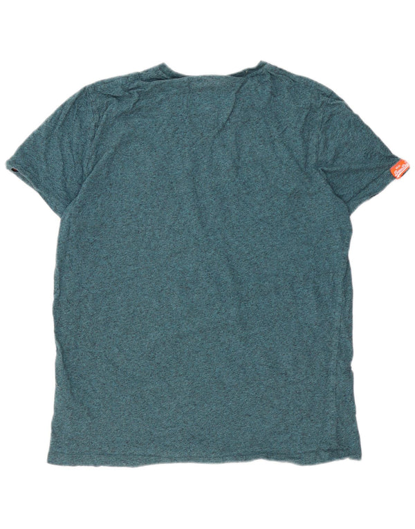 Superdry muška majica kratkih rukava XL Zeleni flekasti pamuk