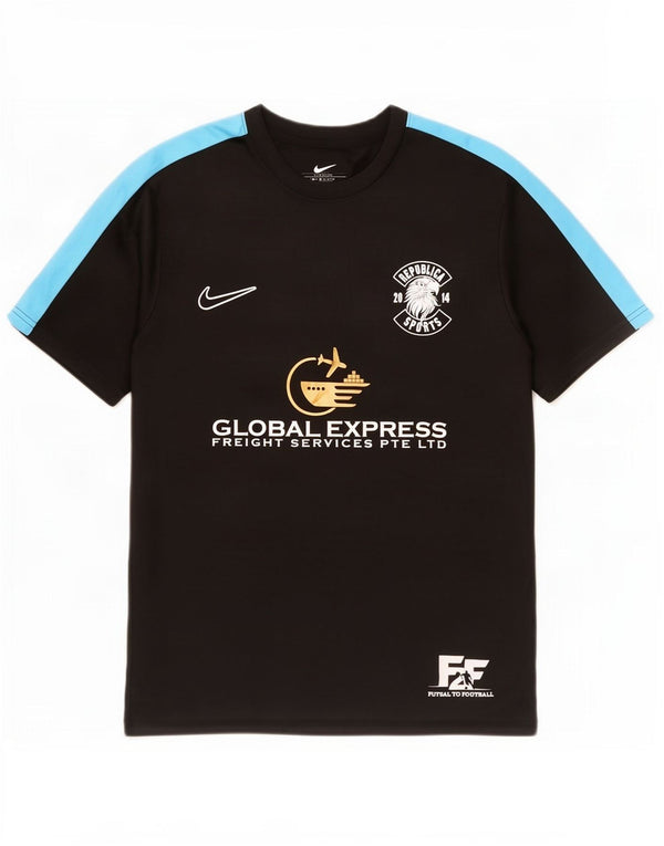 Nike muška majica kratkih rukava Dri Fit Slim Graphic T-Shirt 2XL crna poliesterska boja