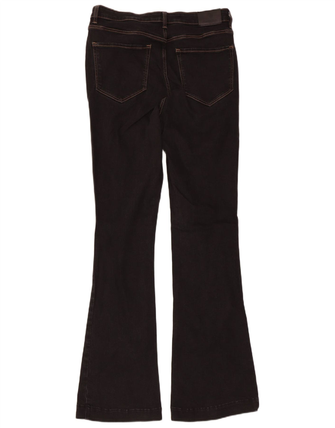 MASSIMO DUTTI Ženske bootcut traperice EU 42 Large W32 L32 Crni pamuk