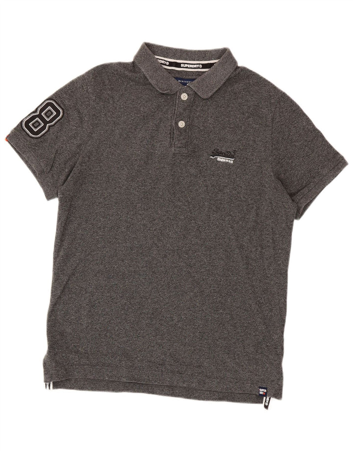 Superdry muška grafička polo majica XL sivi pamuk