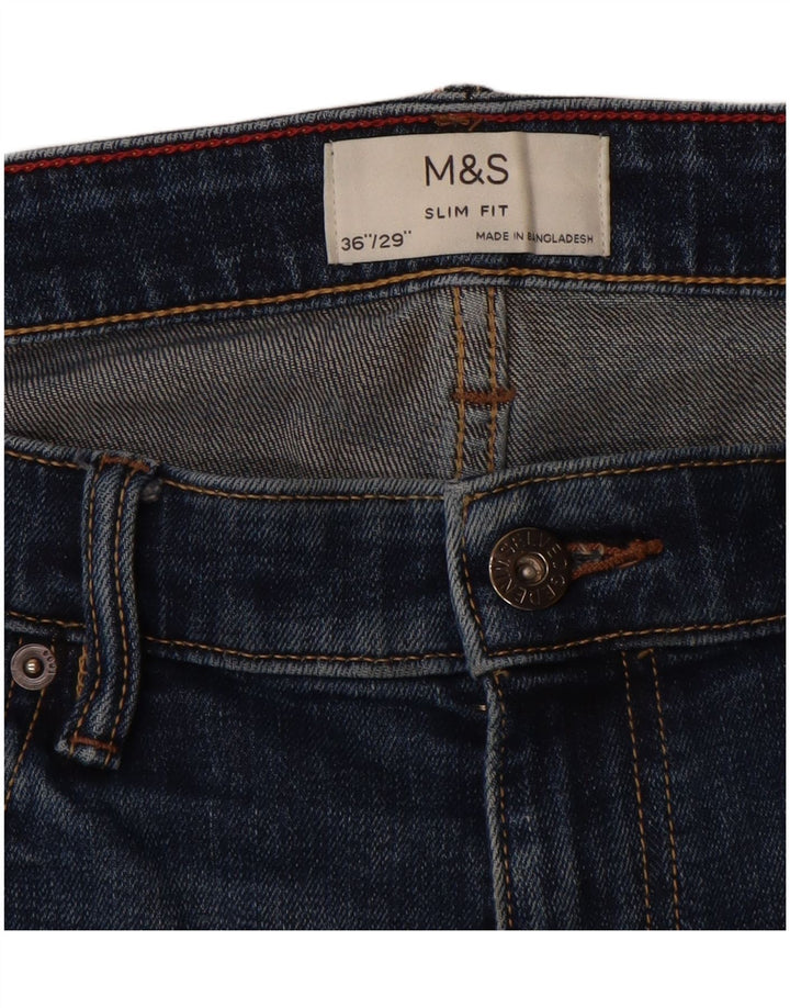 Marks & Spencer muške uske traperice W36 L29 plavi pamuk