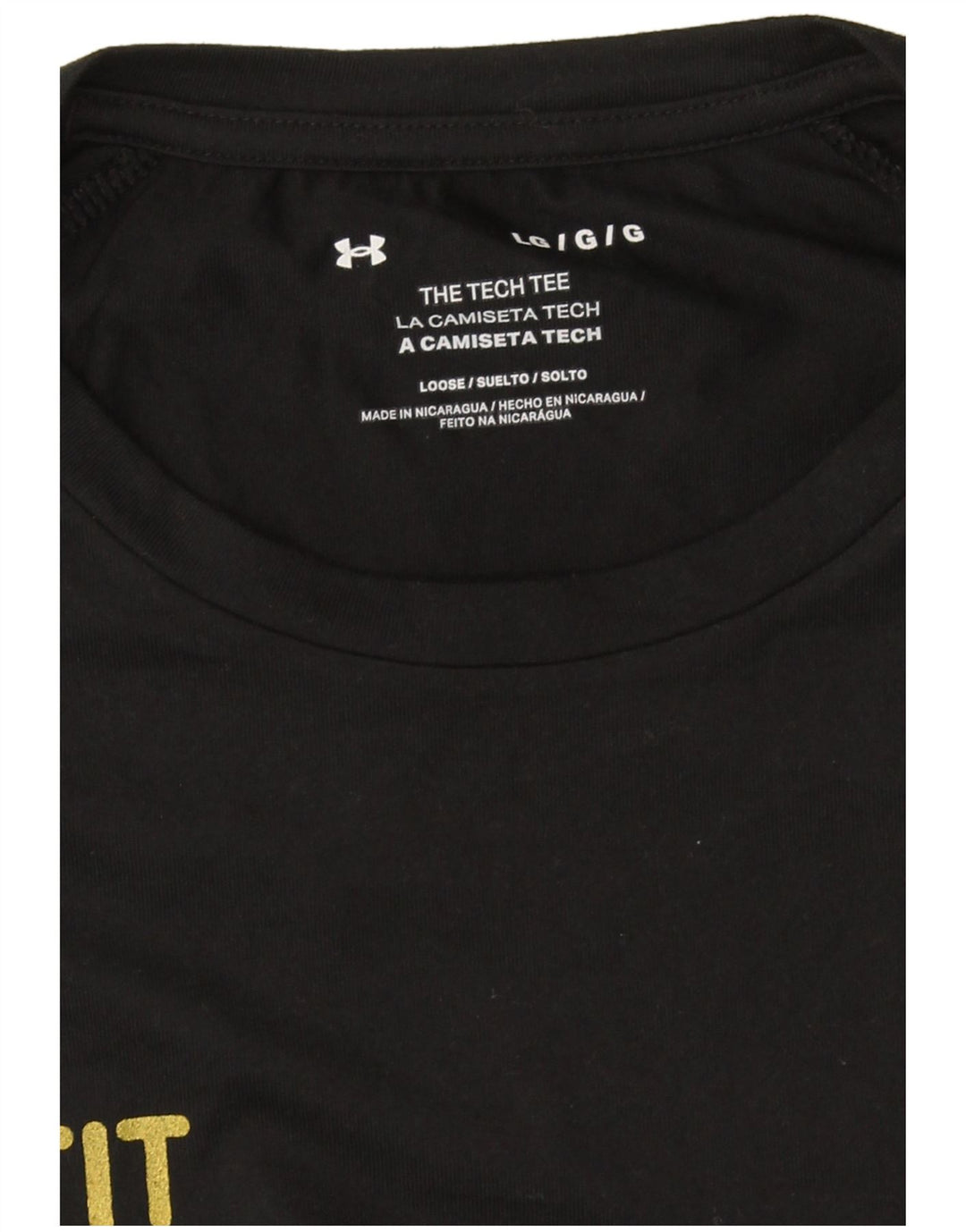 Under Armour velika crna muška majica s grafičkim motivima