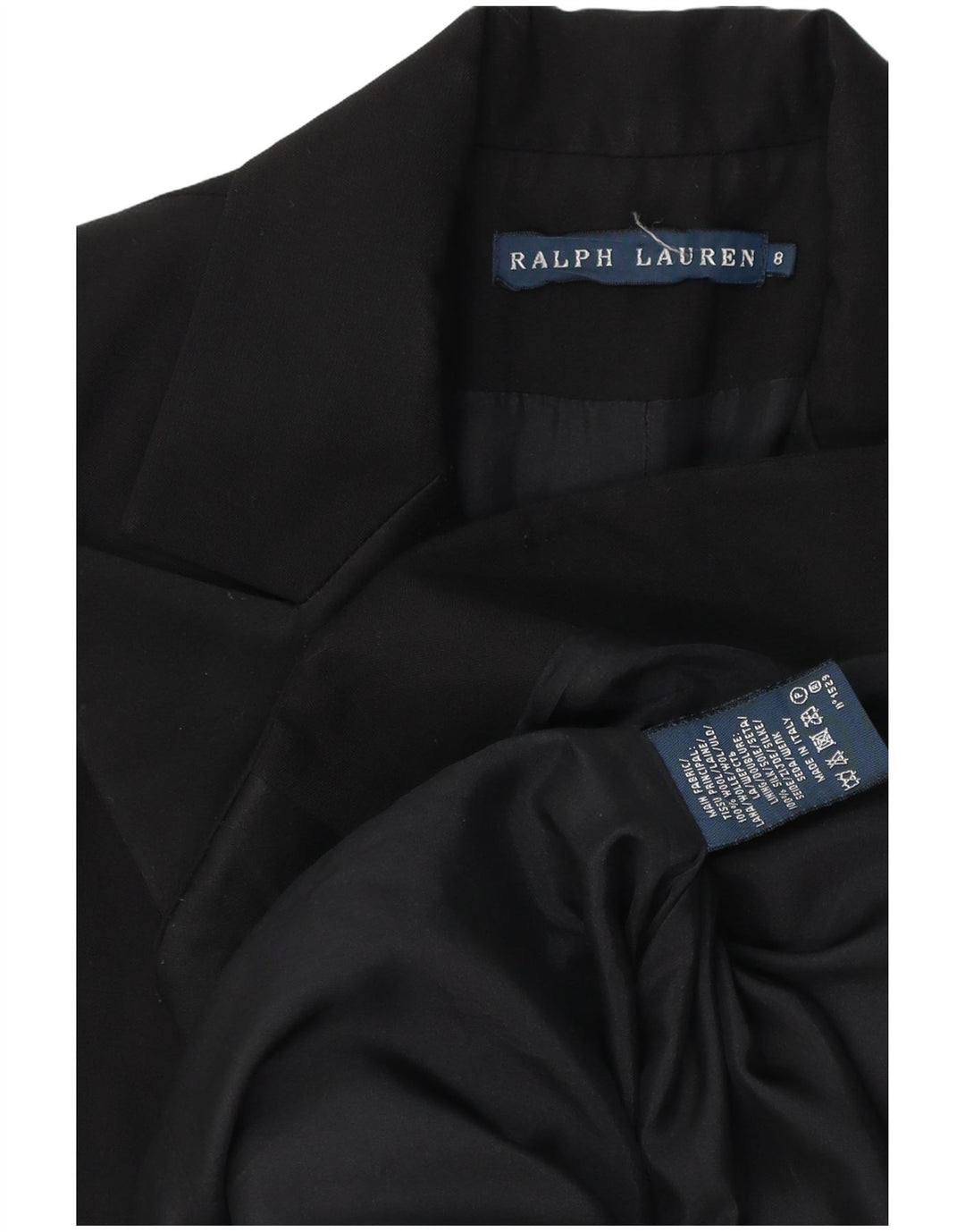 Ralph Lauren Ženska jakna s jednim gumbom US 8 srednje crna vuna