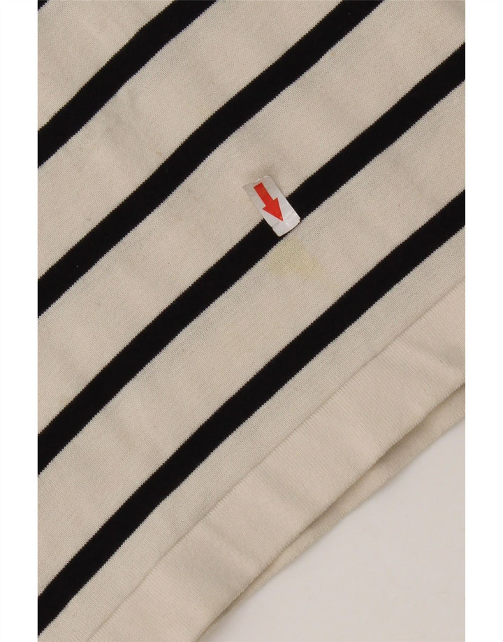 Massimo Dutti muška polo majica srednje bijele pruge, pamuk
