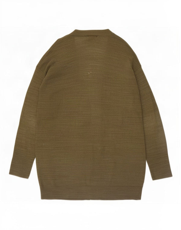 Massimo Dutti ženski otvoreni kardigan pulover UK 14 srednje boje kaki