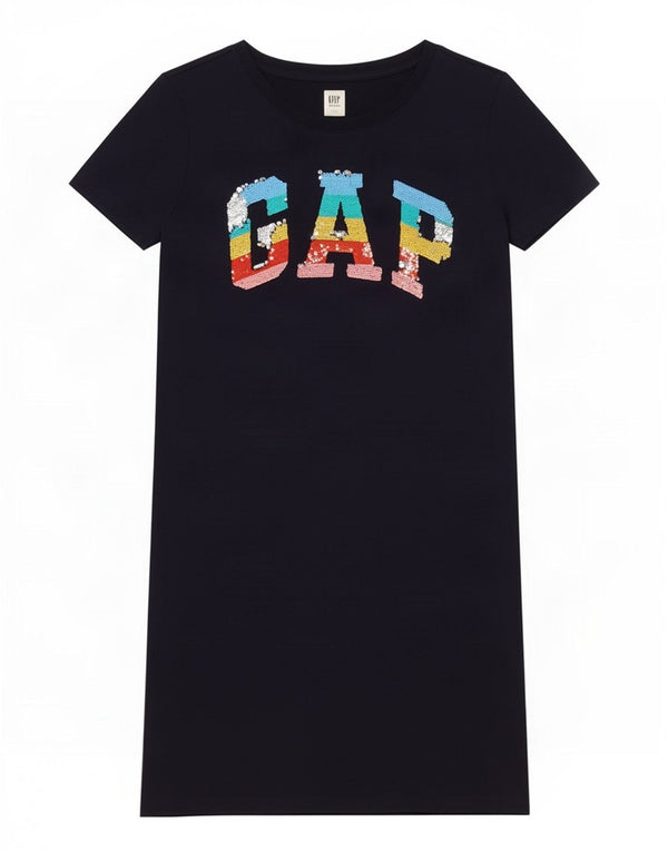 Gap Girls T-shirt haljina 13-14 godina 2XL tamnoplavi pamuk