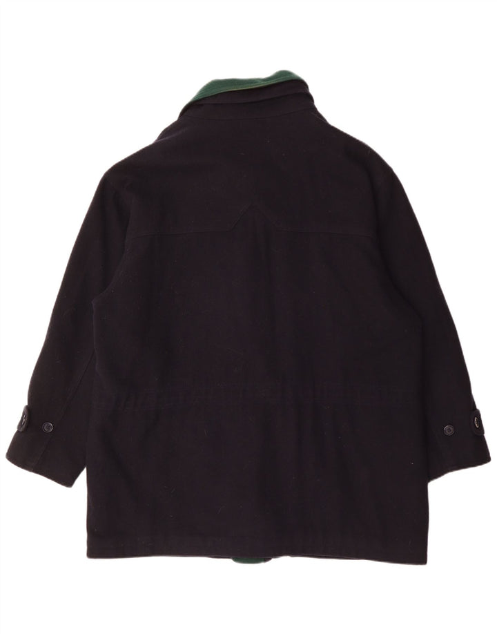 VINTAGE muški kaput UK 42 XL tamnoplava vuna