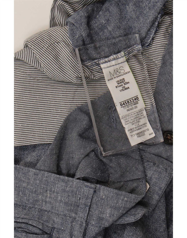 Marks & Spencer muške chino kratke hlače W32 srednje plavo platno