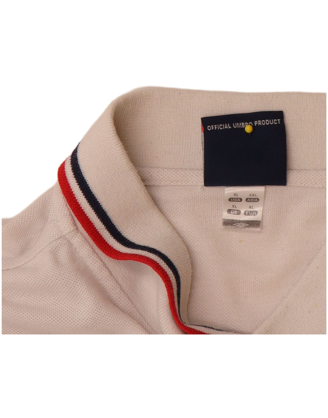 Umbro muška engleska polo majica XL bijeli poliester