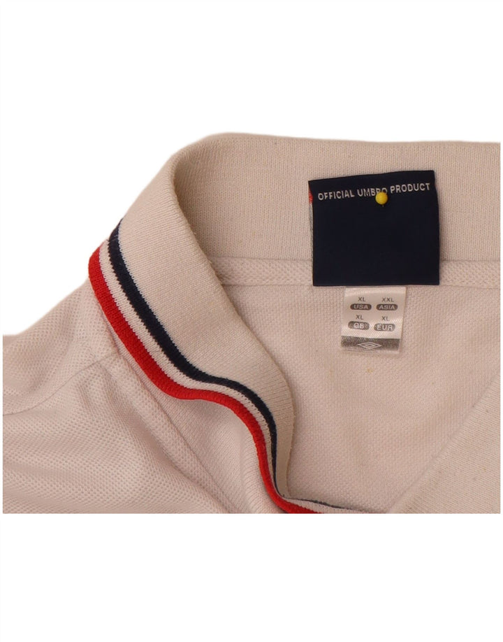 Umbro muška engleska polo majica XL bijeli poliester
