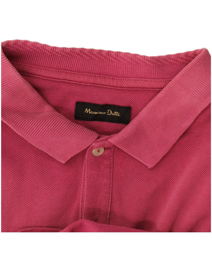 Massimo Dutti muška polo majica srednje ružičasta
