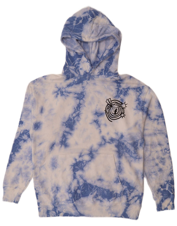 Zara Boys Graphic Hoodie Džemper 13-14 godina Blue Tie Dye Pamuk