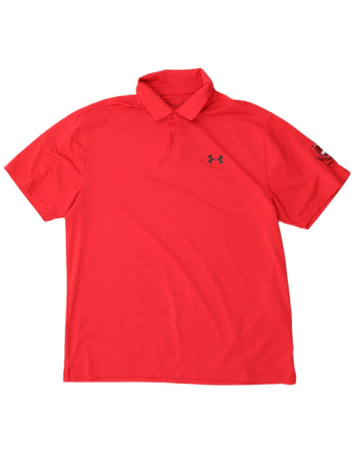 Under Armour muška grafička polo majica veliki crveni poliester