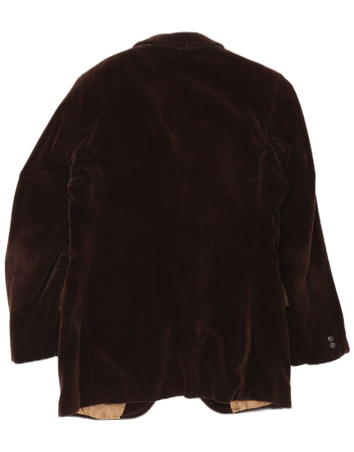 Vintage muška baršunasta jakna sa 2 gumba IT 50 Large Brown