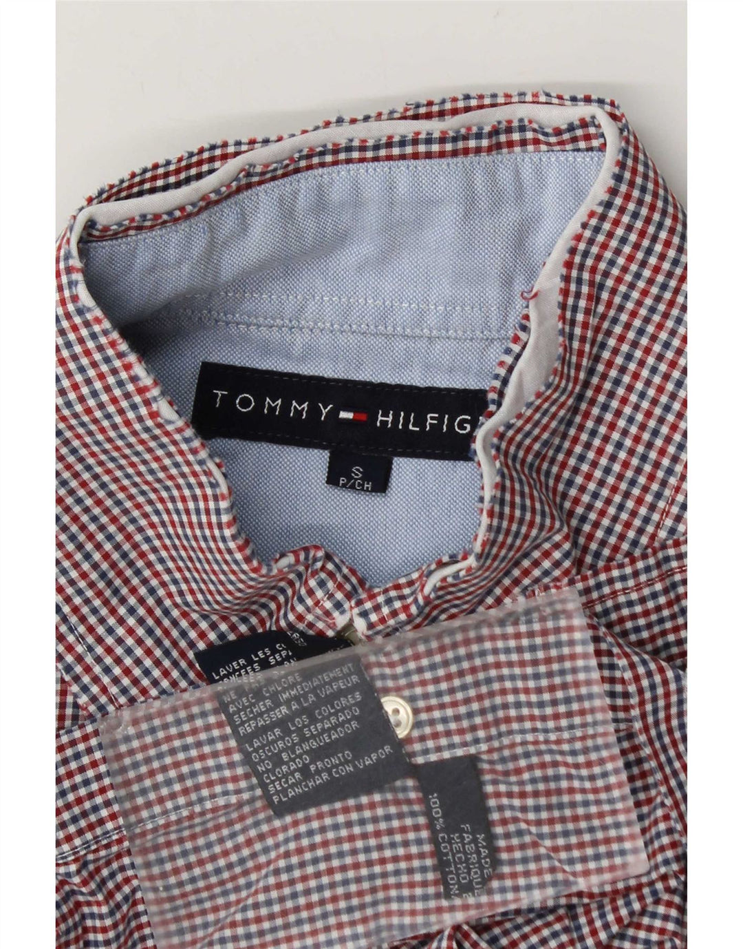 Tommy Hilfiger muška košulja mala crvena pamuk