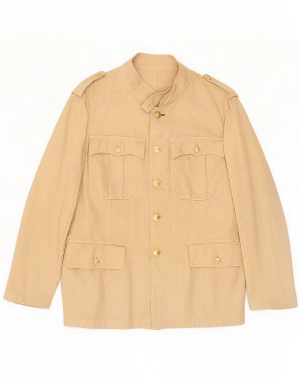 Vintage muška vojna jakna IT 50 Large Beige Cotton Classic