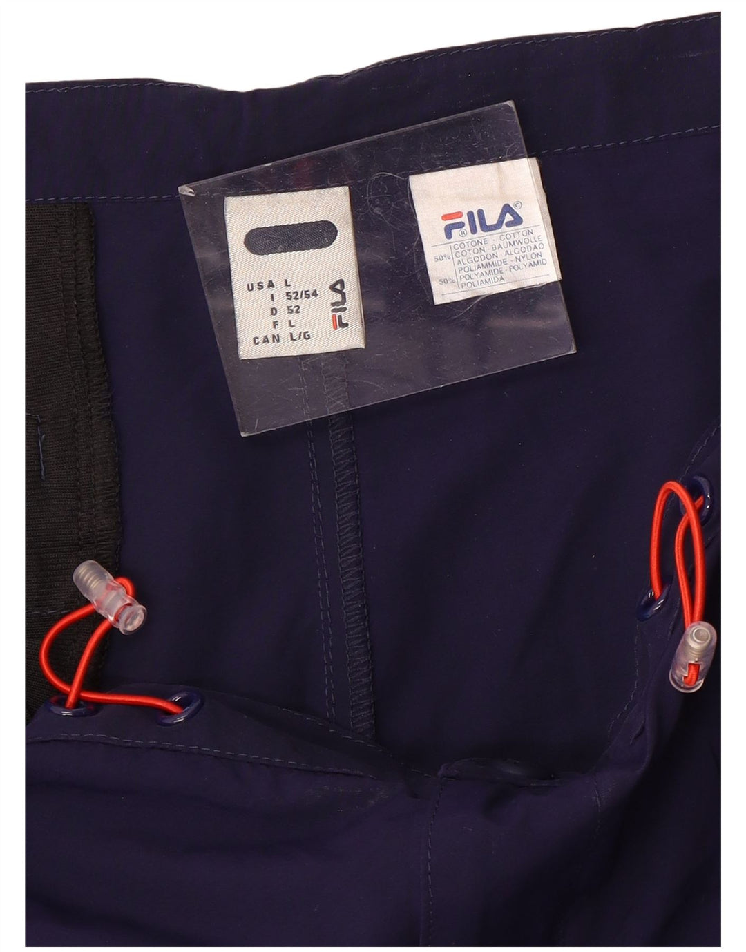 Fila muške sportske kratke hlače velike tamnoplave pamučne boje