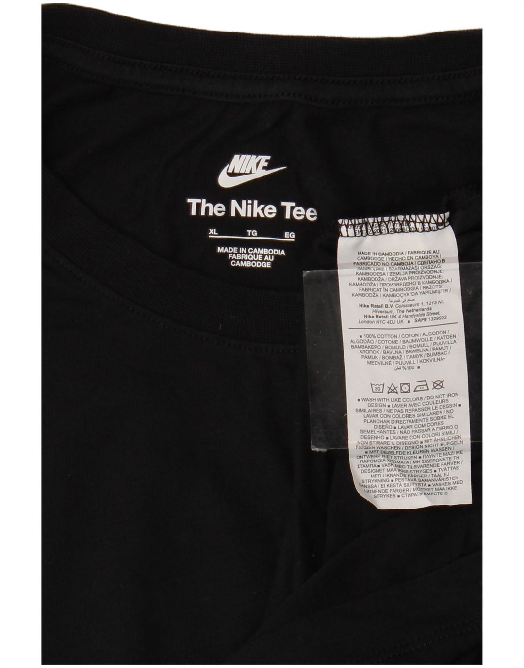 Nike muška majica dugih rukava XL crni pamuk