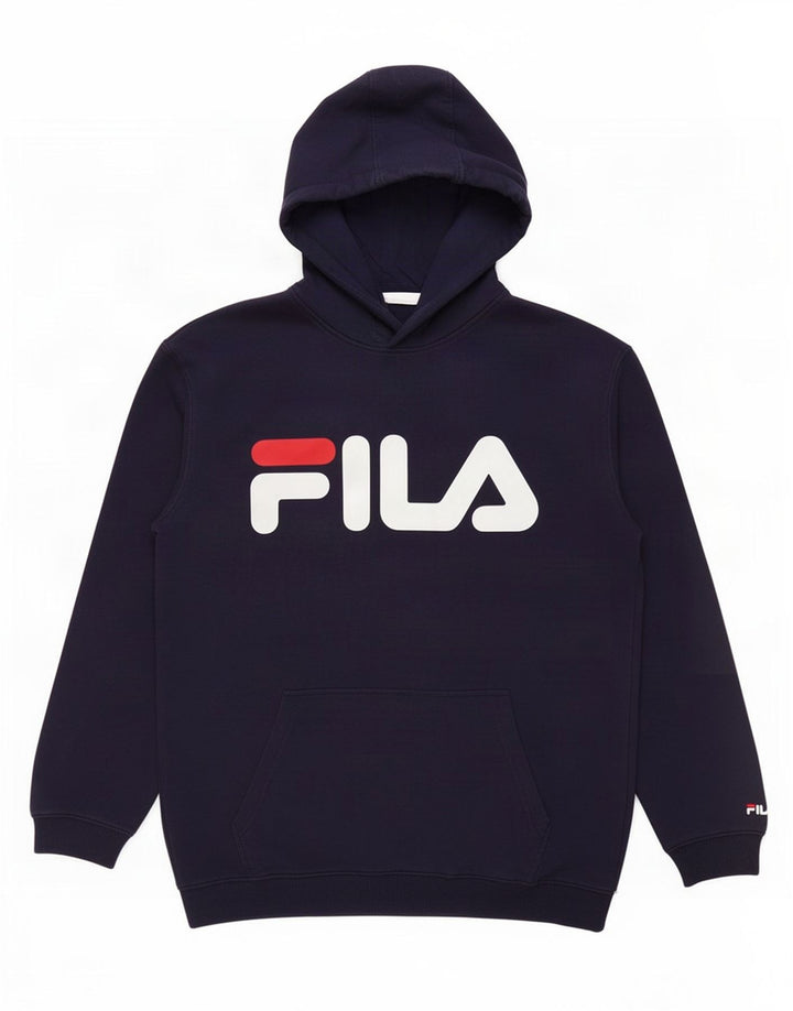 Fila muška majica s kapuljačom srednje plave boje