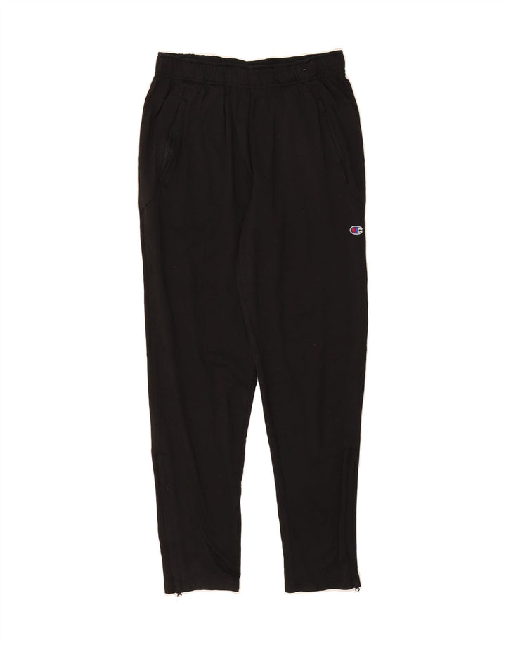 CHAMPION Mens Tracksuit Trousers Small Black Polyester Vintage Champion and Second-Hand Champion from Messina Hembry 