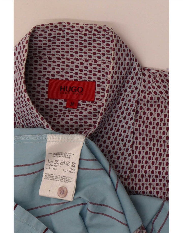 Hugo Boss muška košulja srednje plave pruge, pamuk