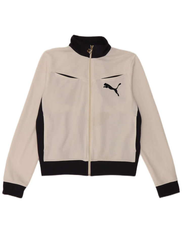 Puma ženska gornja jakna trenirke UK 14 Medium White Colourblock poliester