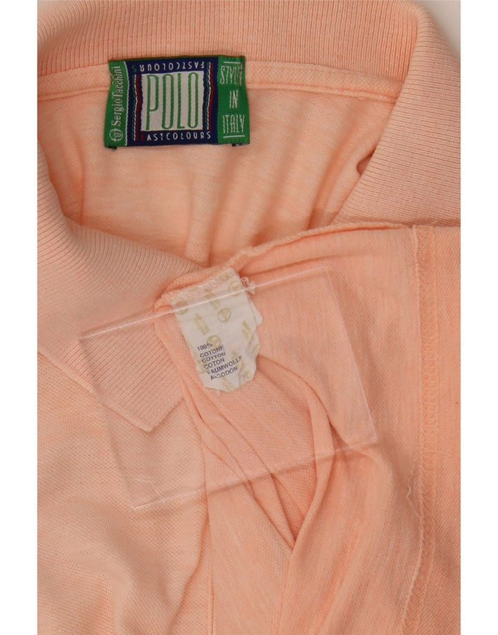 SERGIO TACCHINI Mens Polo Shirt Medium Pink Cotton Vintage Sergio Tacchini and Second-Hand Sergio Tacchini from Messina Hembry 
