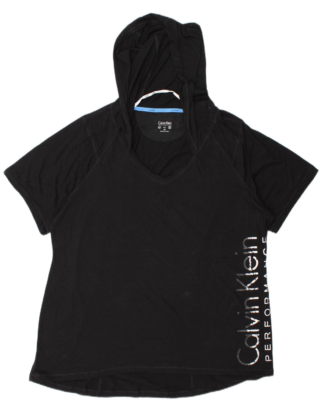 Calvin Klein Ženska prevelika majica kratkih rukava s grafičkim motivima UK 20 2XL crni pamuk