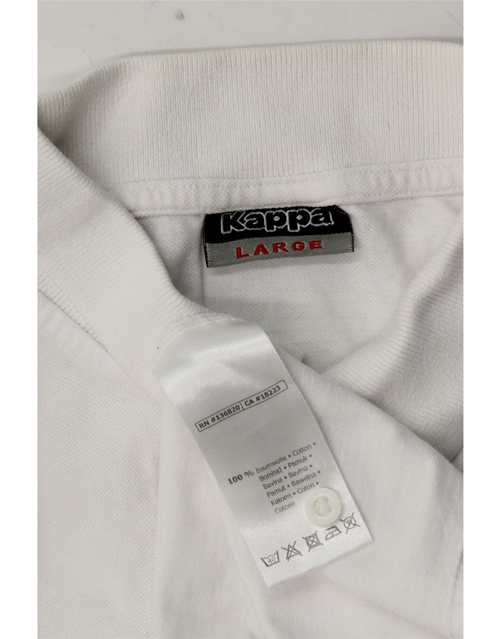 KAPPA muška polo majica velika bijela pamučna