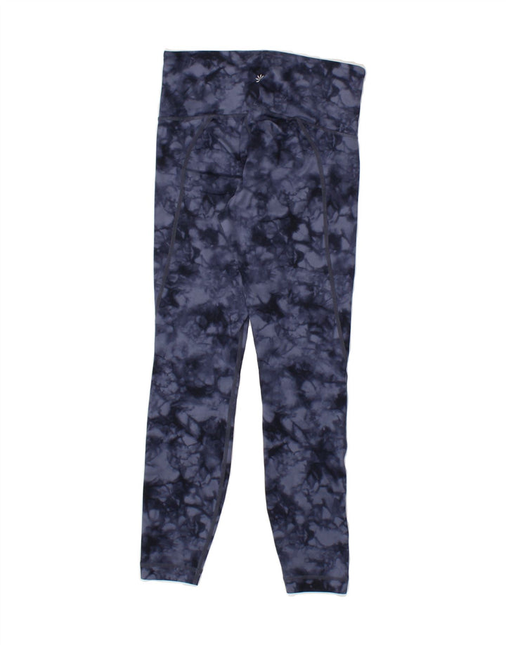 ATHLETA Womens Leggings UK 6 XS Blue Tie Dye Polyester Vintage Athleta and Second-Hand Athleta from Messina Hembry 