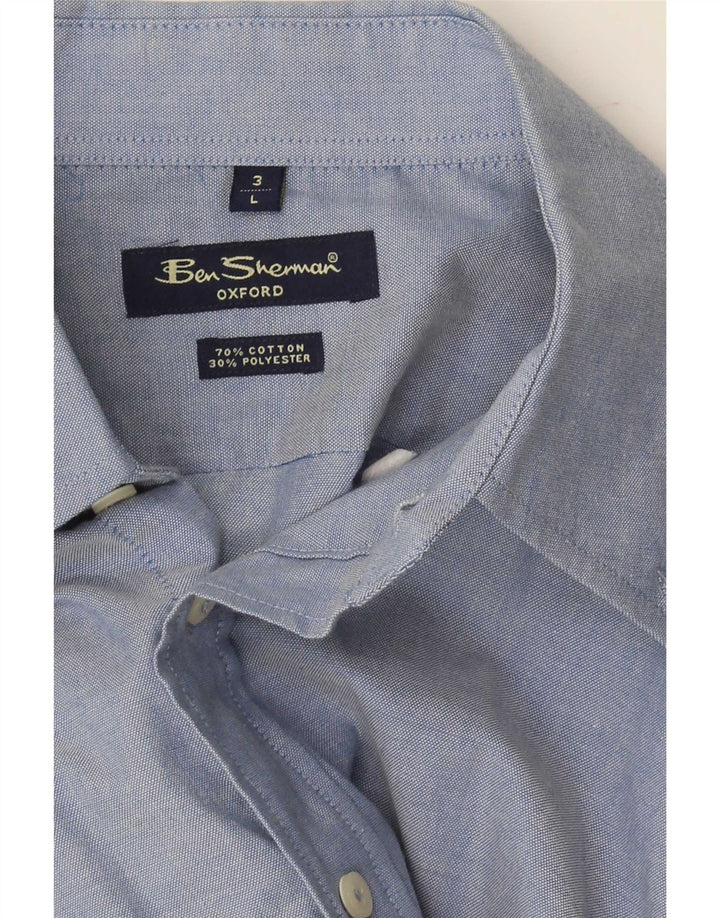 Ben Sherman muška Oxford majica velika plava pamučna