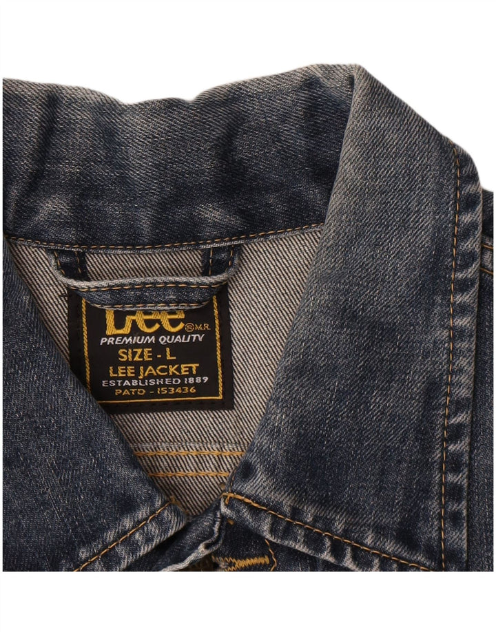 Lee muška traper jakna UK 40 Large Blue Cotton
