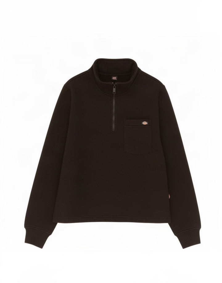 Dickies Ženska majica s izrezom s patentnim zatvaračem UK 14 srednje crna
