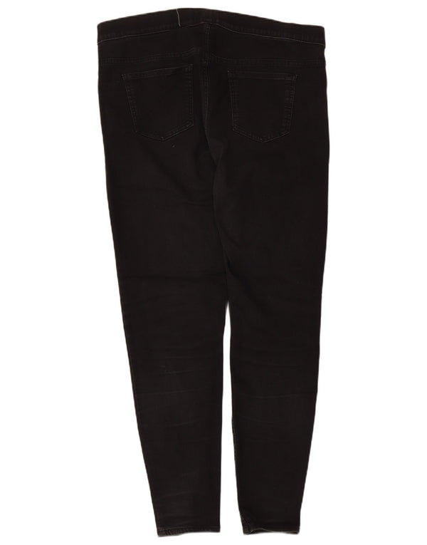 Marks & Spencer ženske jegging traperice UK 18 XL W34 L27 crni pamuk