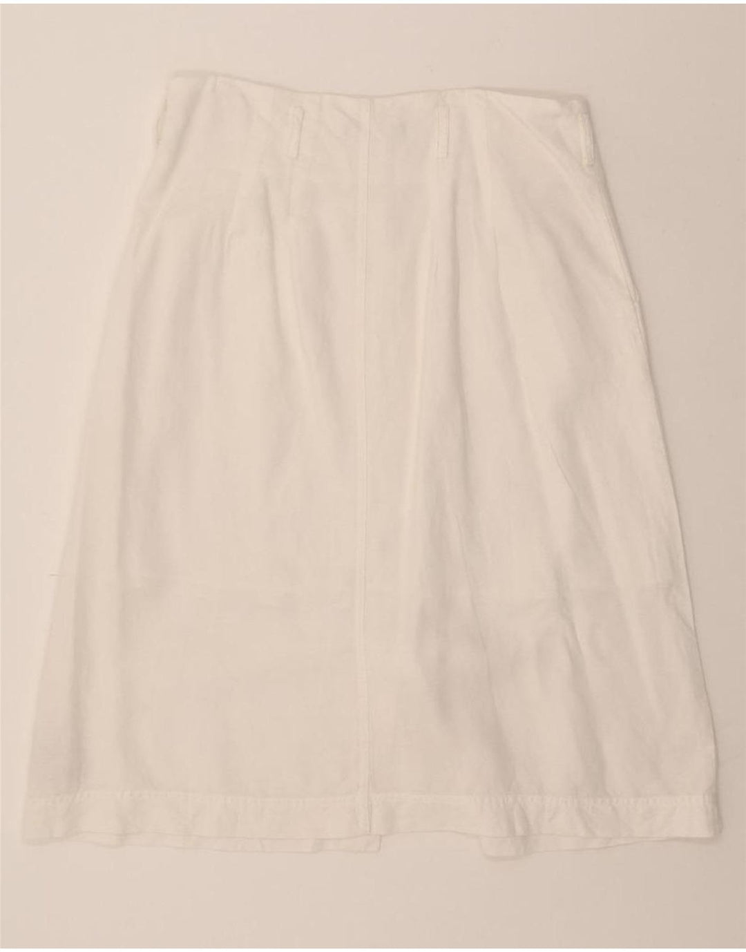 MARKS & SPENCER Womens A-Line Skirt W34 Large White Vintage Marks & Spencer and Second-Hand Marks & Spencer from Messina Hembry 