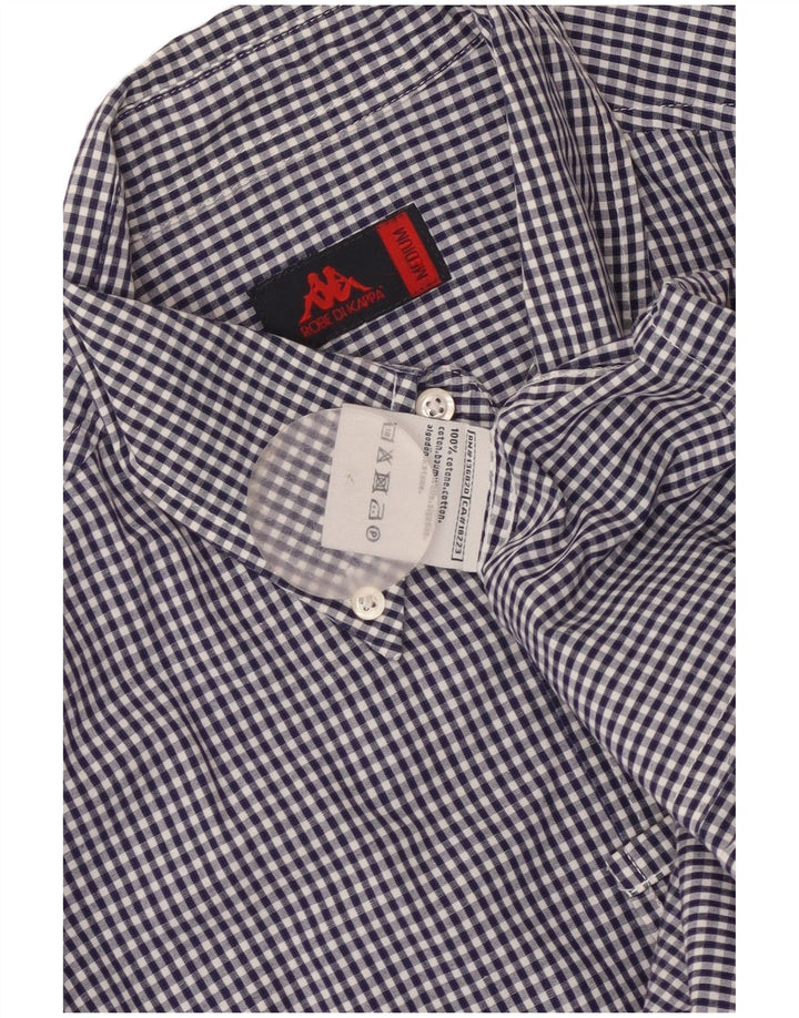 Kappa muška košulja srednje plave boje gingham pamuka