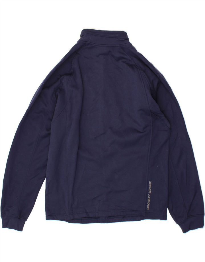 UNDER ARMOUR Mens Tracksuit Top Jacket Medium Navy Blue Polyester Vintage Under Armour and Second-Hand Under Armour from Messina Hembry 